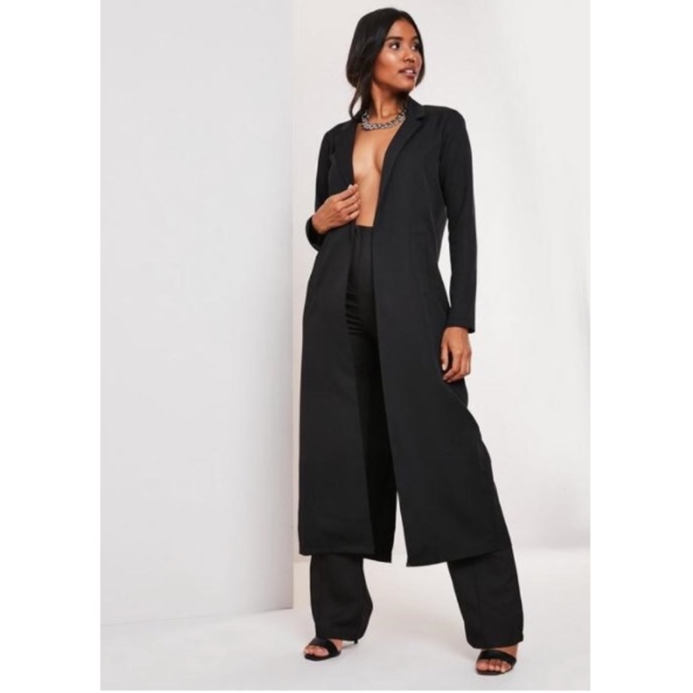 Black duster jacket
